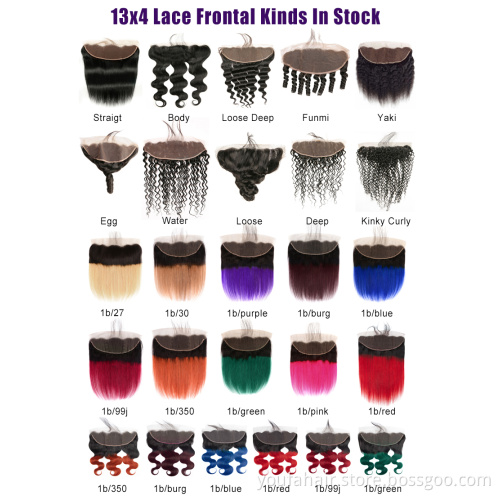Brazilian 13x4 HD Lace Frontal Jc Kinky Curly Pre Plucked Natural Hairline with Baby Hair Ear to Ear Remy Human Frontal Closure